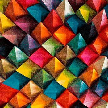 Alfombras 100% Polipropileno HEAT-SET FRISÈ Alfombra geométrica pirámide multi 60x120